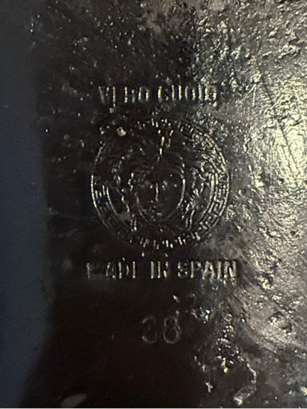 Versace Metallic Silver Medusa Logo Sandals - Picture 6 of 8